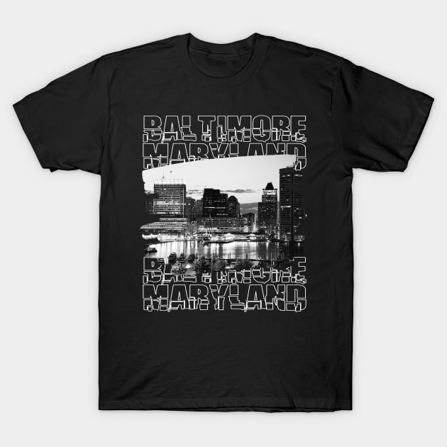 Charm City Pride: Baltimore, Maryland T-Shirt by chems eddine